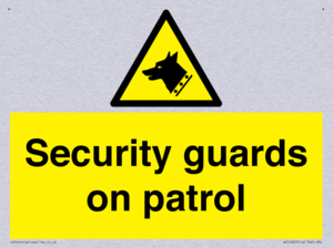 Security guards on patrol